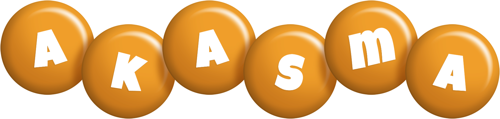 Akasma candy-orange logo
