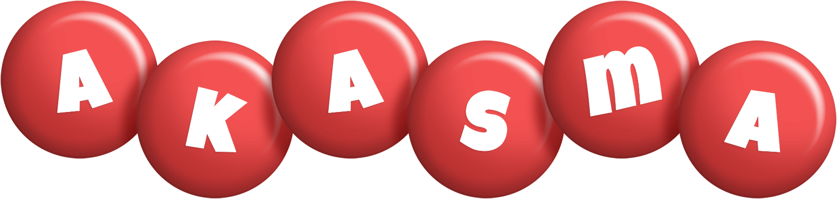 Akasma candy-red logo