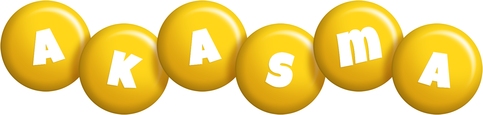 Akasma candy-yellow logo