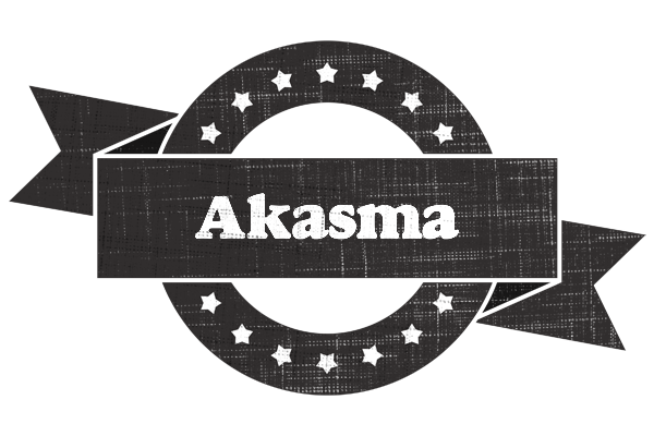 Akasma grunge logo