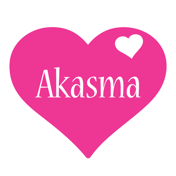 Akasma love-heart logo