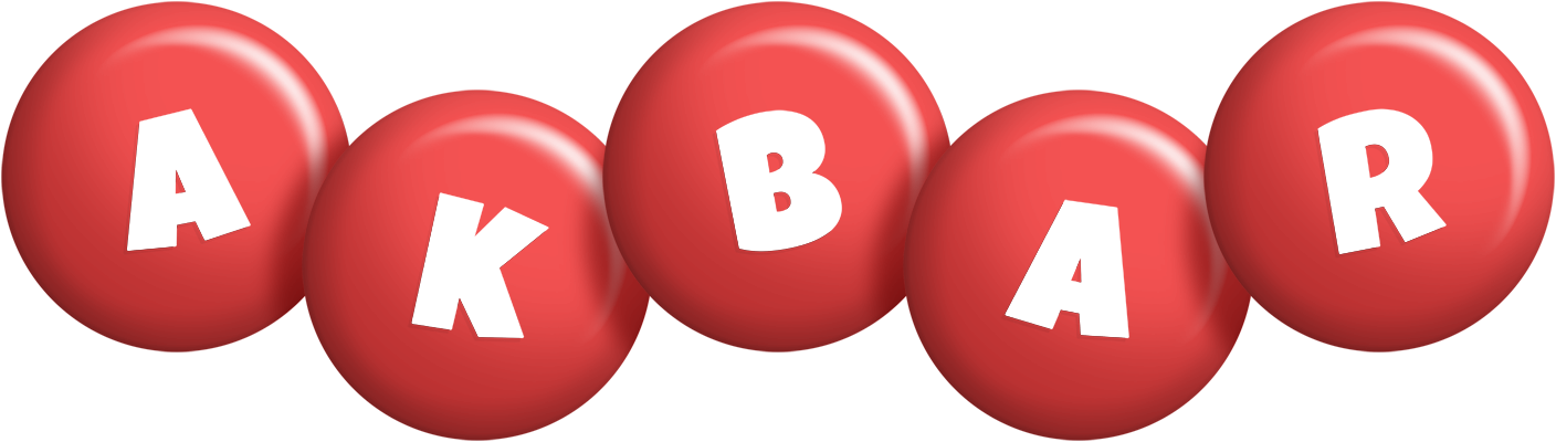 Akbar candy-red logo