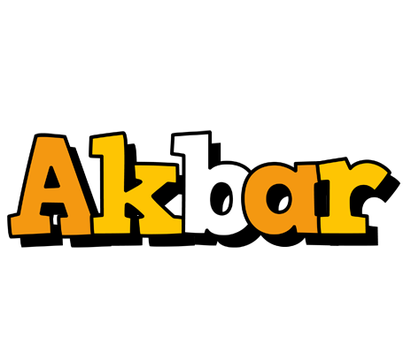 Akbar cartoon logo