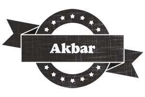 Akbar grunge logo