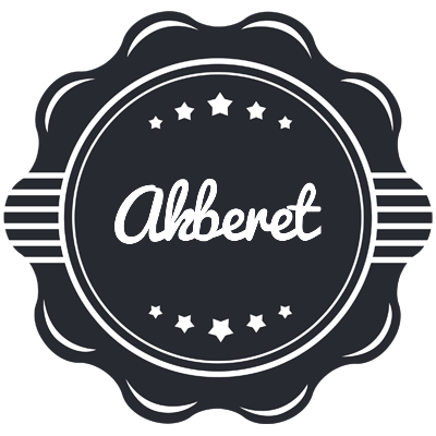 Akberet badge logo