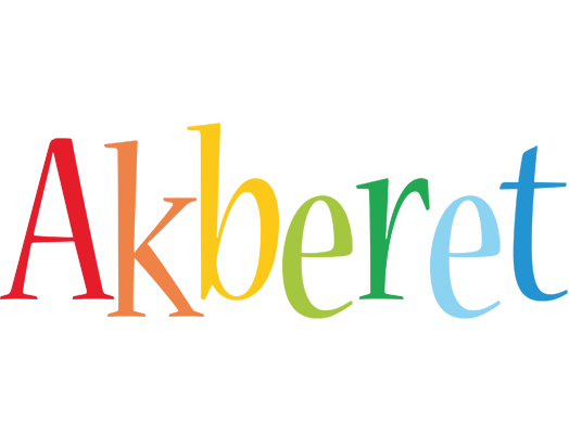 Akberet birthday logo