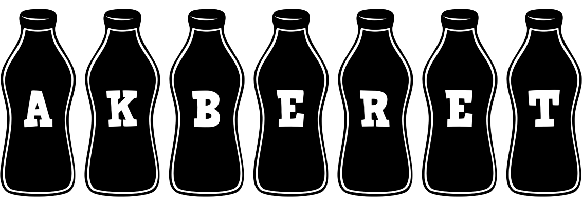 Akberet bottle logo