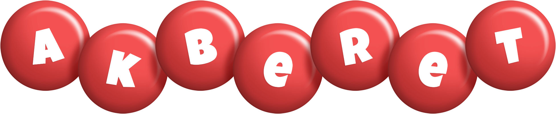 Akberet candy-red logo