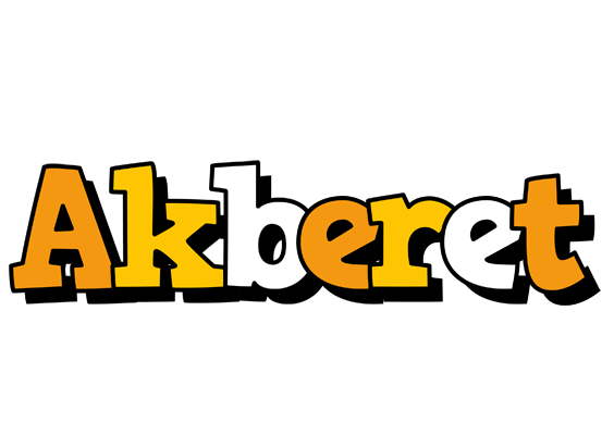 Akberet cartoon logo