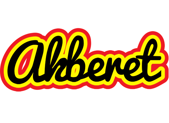 Akberet flaming logo