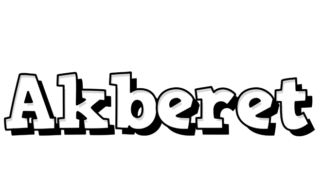 Akberet snowing logo