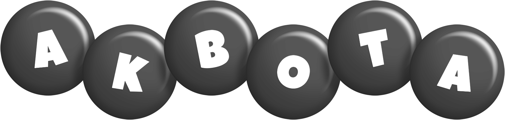 Akbota candy-black logo