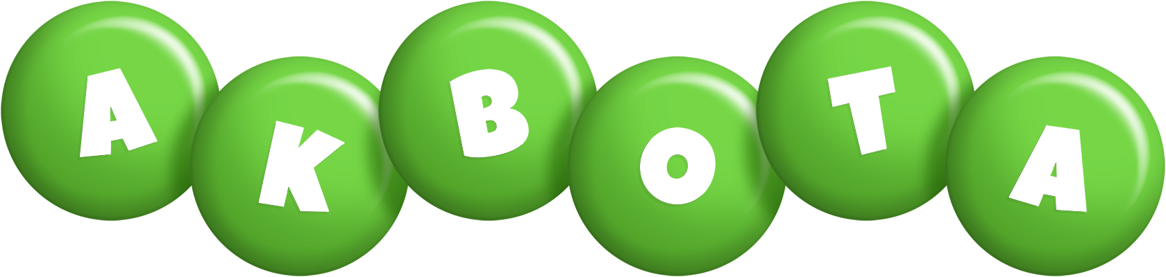 Akbota candy-green logo