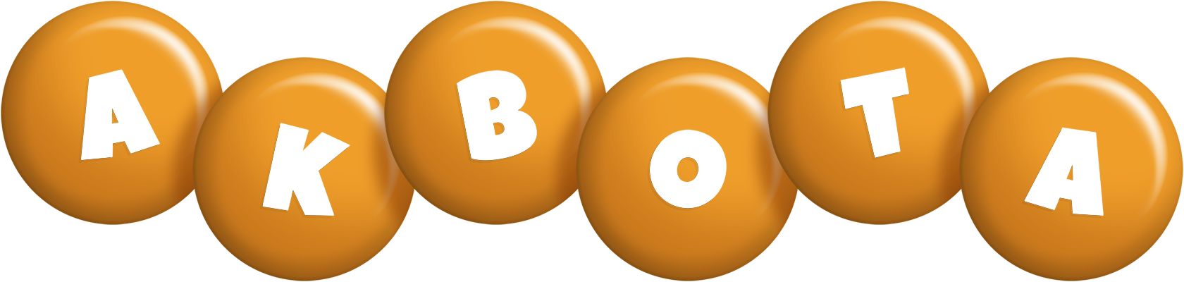 Akbota candy-orange logo