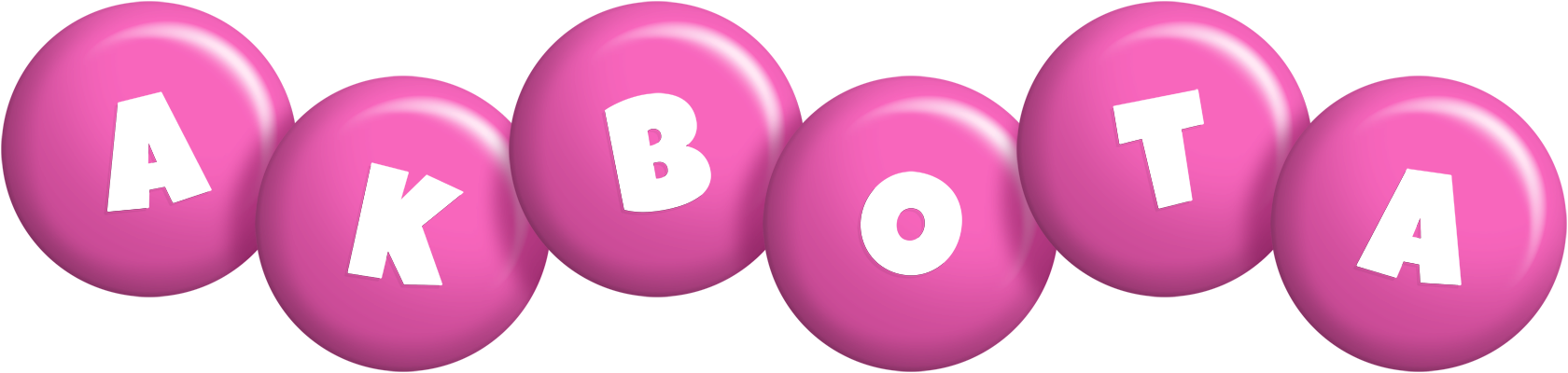 Akbota candy-pink logo