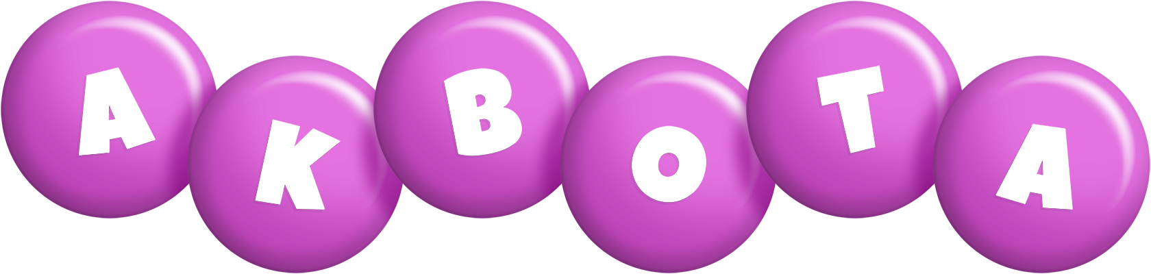 Akbota candy-purple logo