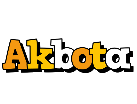Akbota cartoon logo