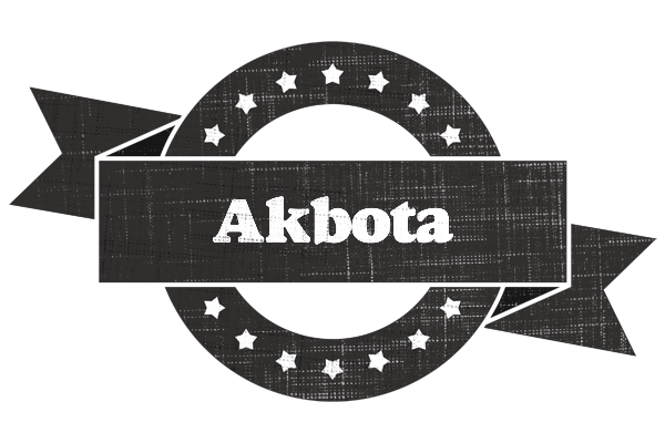 Akbota grunge logo