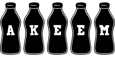 Akeem bottle logo