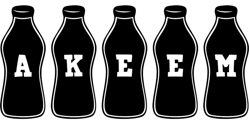 Akeem bottle logo