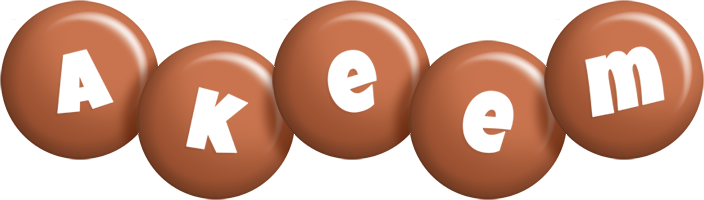 Akeem candy-brown logo