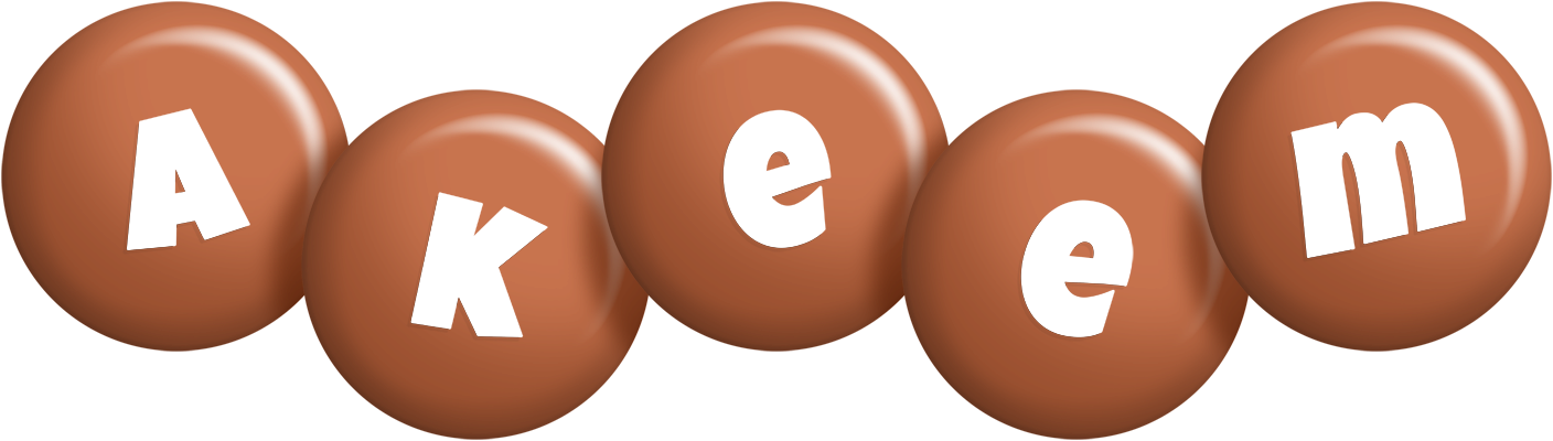 Akeem candy-brown logo