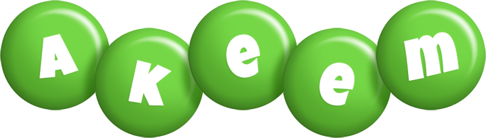 Akeem candy-green logo