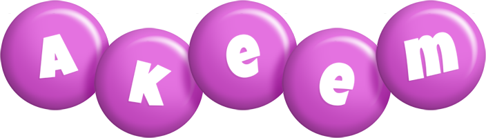 Akeem candy-purple logo