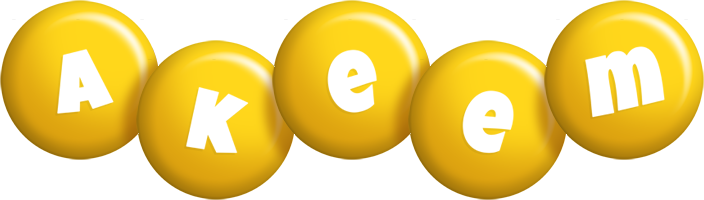 Akeem candy-yellow logo