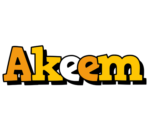 Akeem cartoon logo