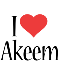 Akeem i-love logo