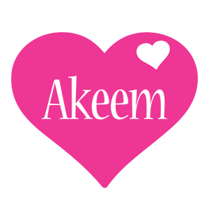 Akeem love-heart logo