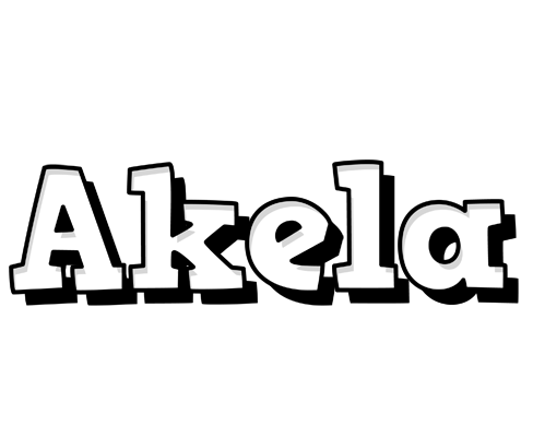 Akela snowing logo