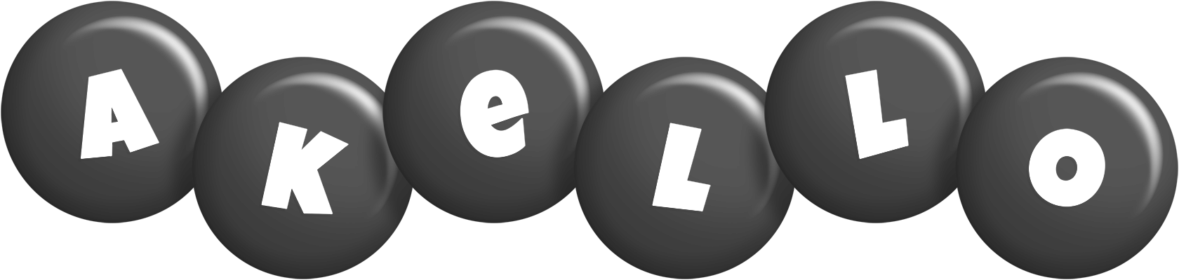 Akello candy-black logo