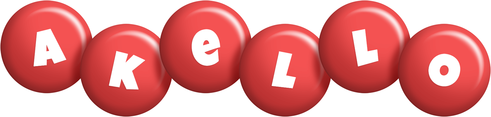 Akello candy-red logo