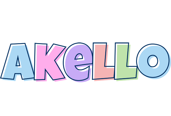 Akello pastel logo