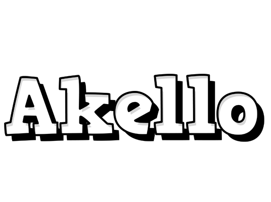 Akello snowing logo