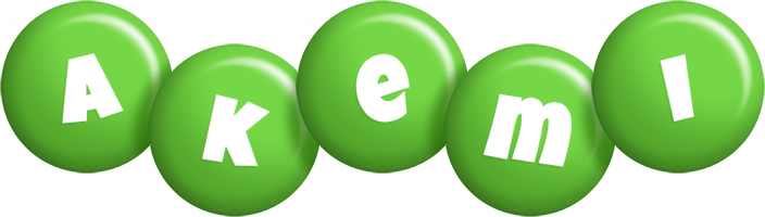 Akemi candy-green logo
