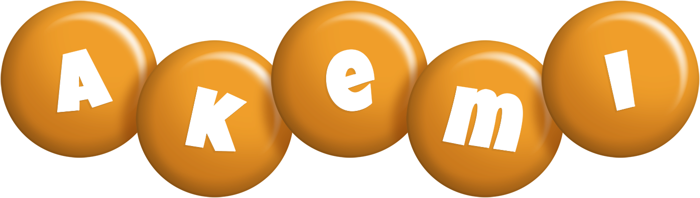 Akemi candy-orange logo