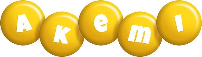 Akemi candy-yellow logo