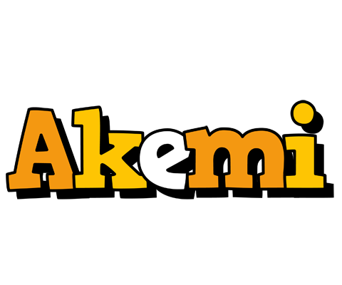 Akemi cartoon logo