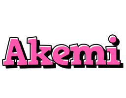 Akemi girlish logo