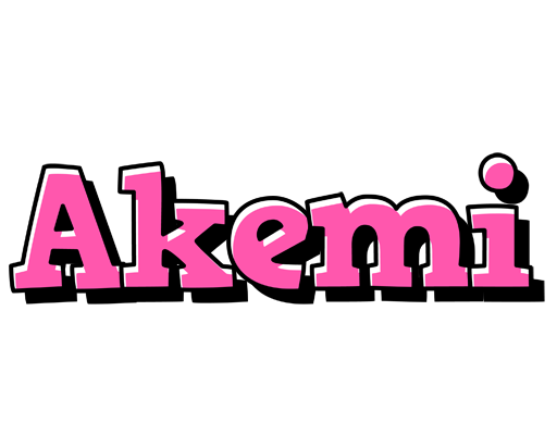 Akemi girlish logo