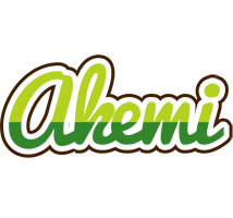 Akemi golfing logo