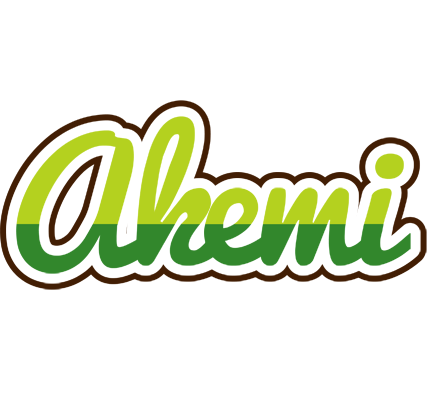 Akemi golfing logo