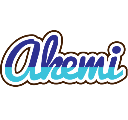 Akemi raining logo