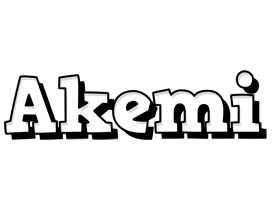 Akemi snowing logo