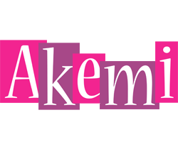 Akemi whine logo