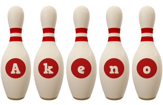 Akeno bowling-pin logo
