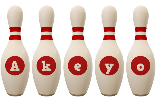 Akeyo bowling-pin logo